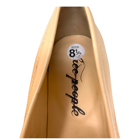 NEW Free People Lyra Lug Sole Tan Leather Loafers Chunky Platform Sz 39 NWOB - Picture 7 of 11